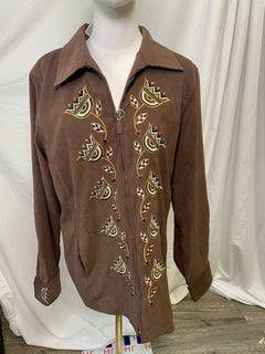 Bob Mackie Embroidered Jacket & Pants Set