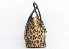Céline Leopard Calf Hair Luggage Tote - Phoebe Philo Era