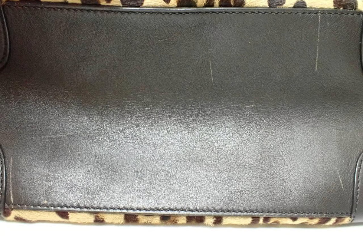 Céline Leopard Calf Hair Luggage Tote - Phoebe Philo Era