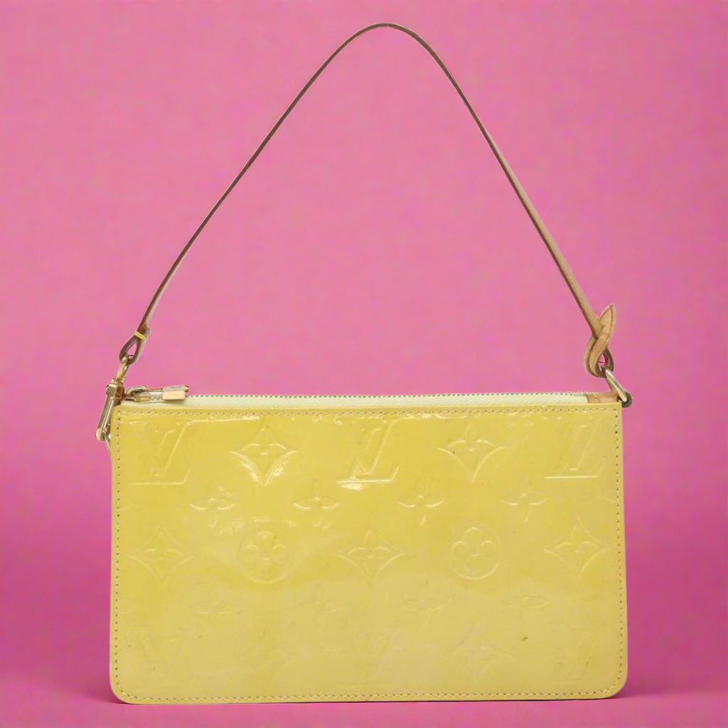 Louis Vuitton Yellow Vernis Lexington Pochette