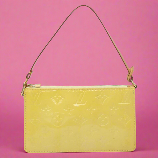 Louis Vuitton Yellow Vernis Lexington Pochette