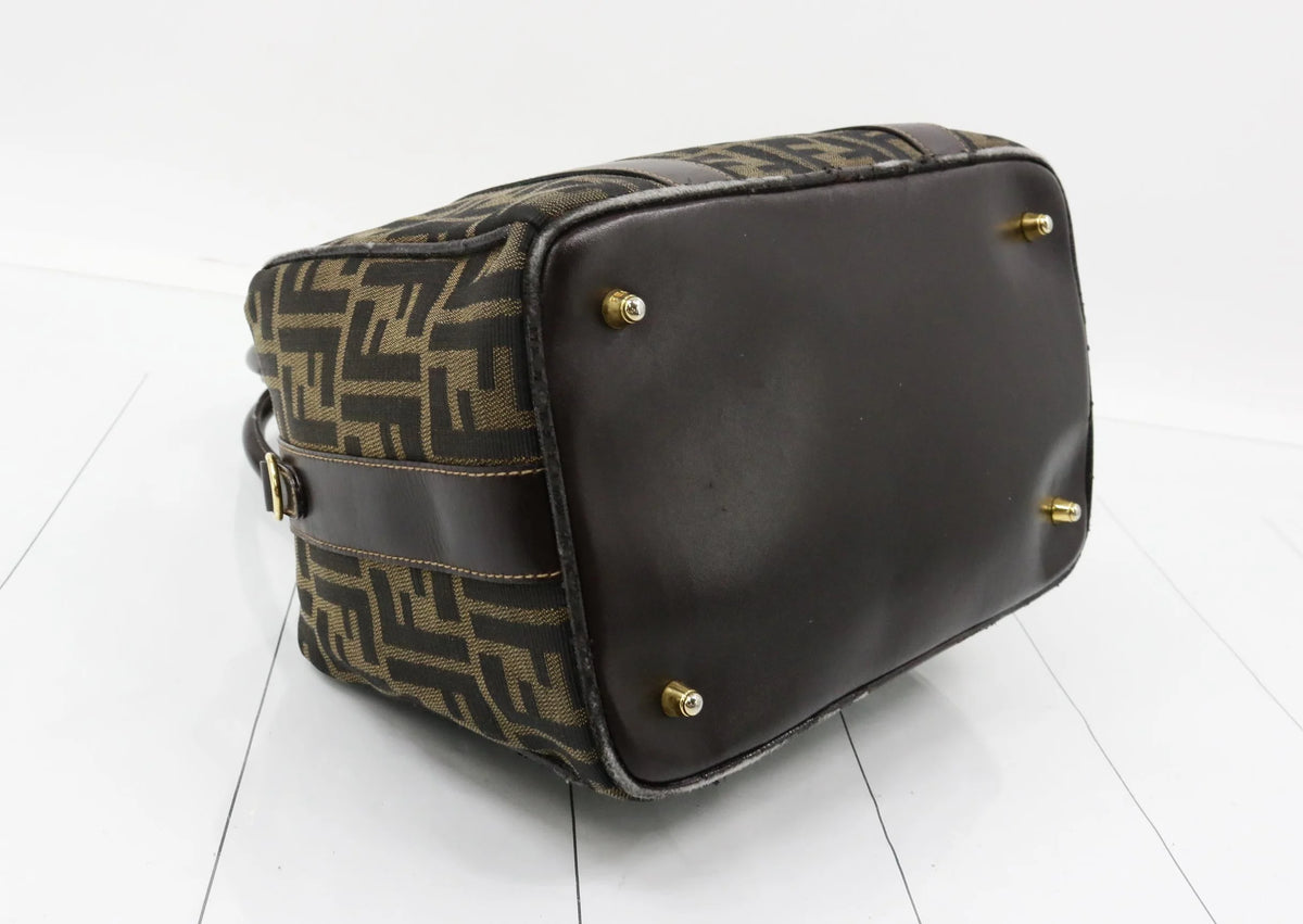 Fendi Zucca Mini Boston Bag