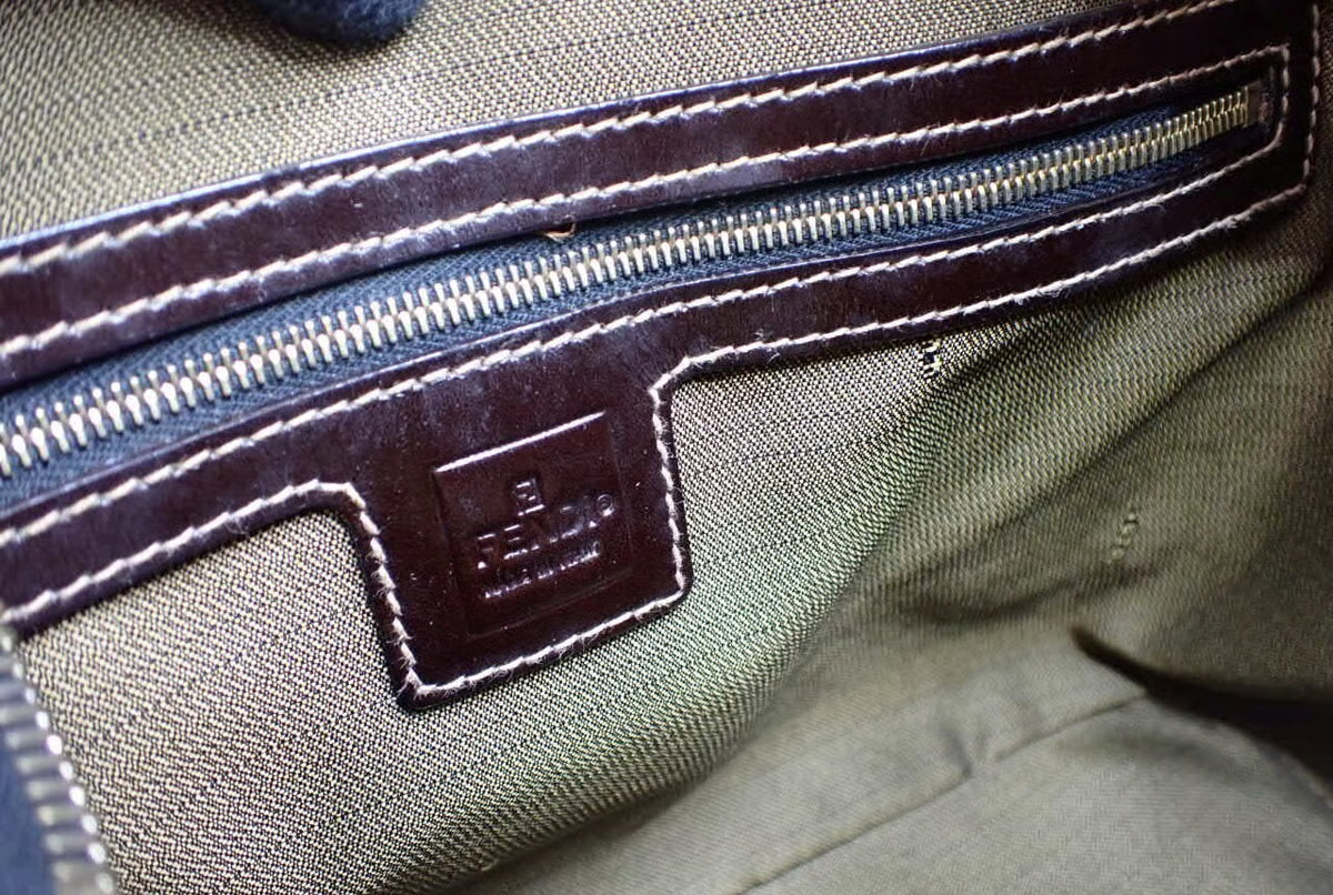 Fendi Zucca Mini Boston Bag