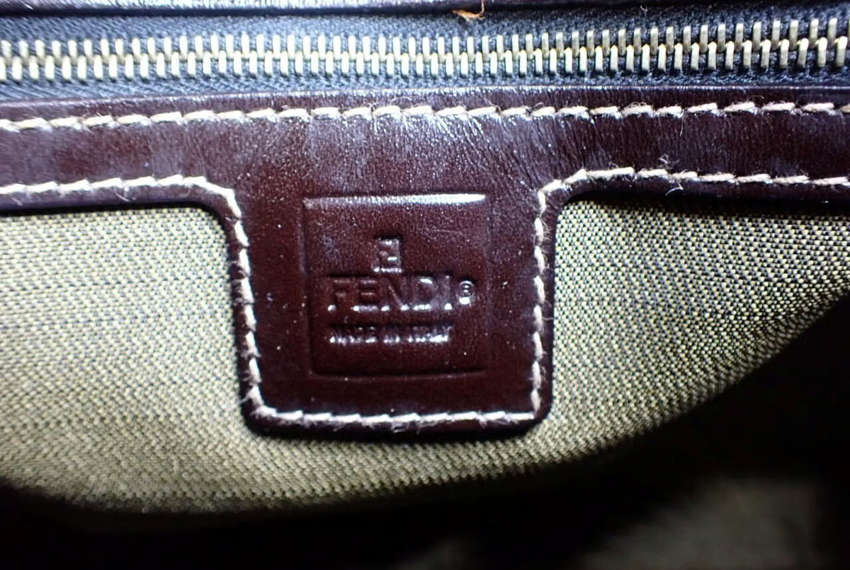 Fendi Zucca Mini Boston Bag