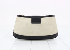Gucci Tiger Head Suede Shoulder Bag