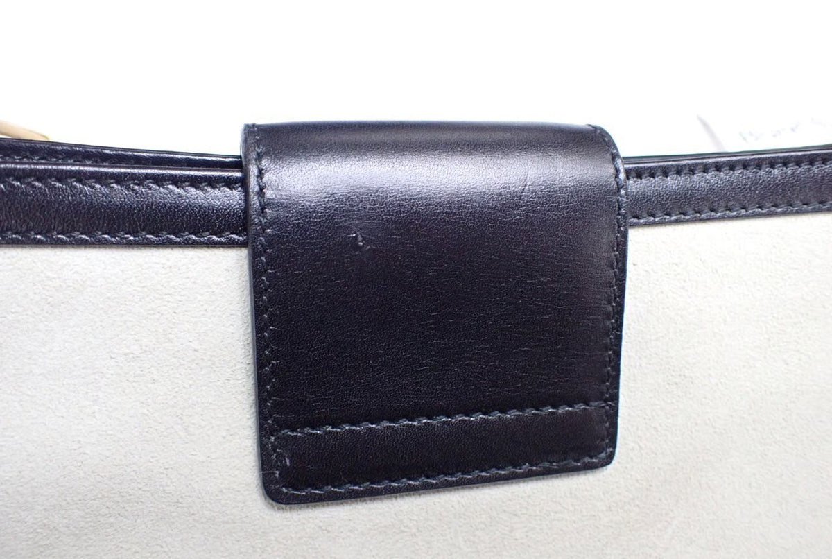 Gucci Tiger Head Suede Shoulder Bag