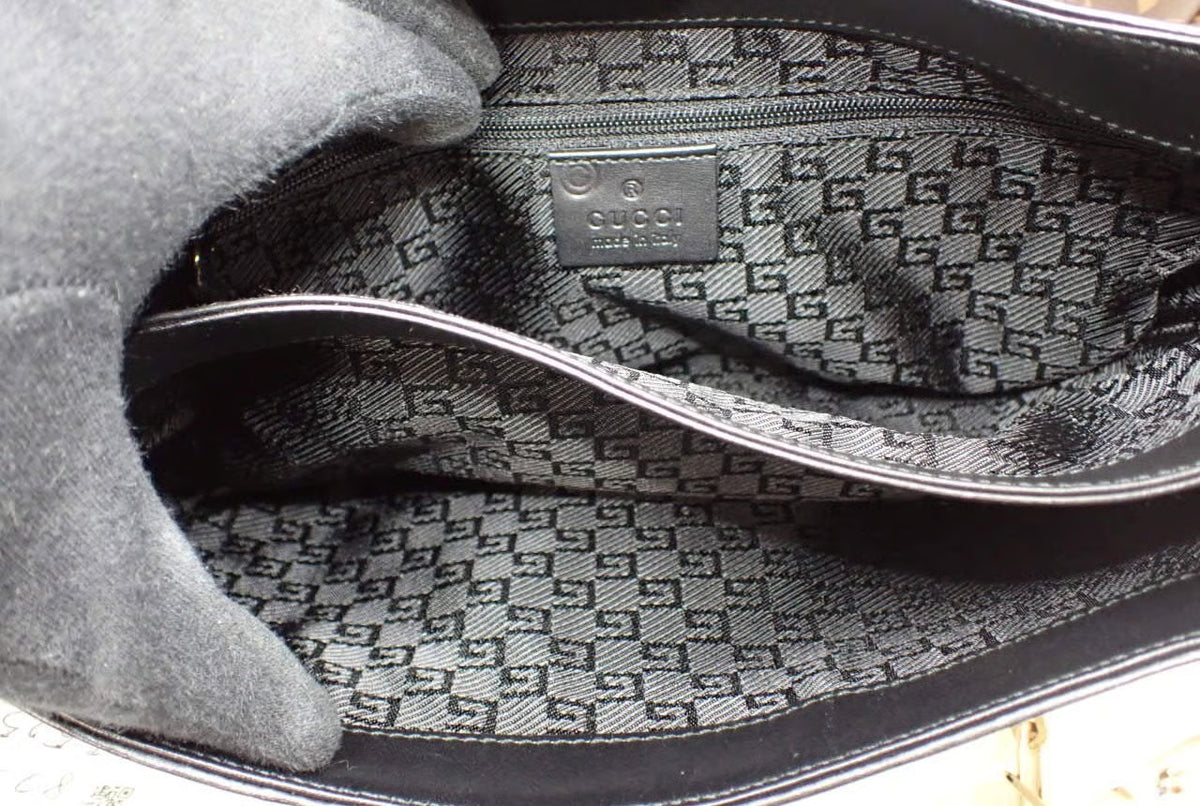 Gucci Tiger Head Suede Shoulder Bag