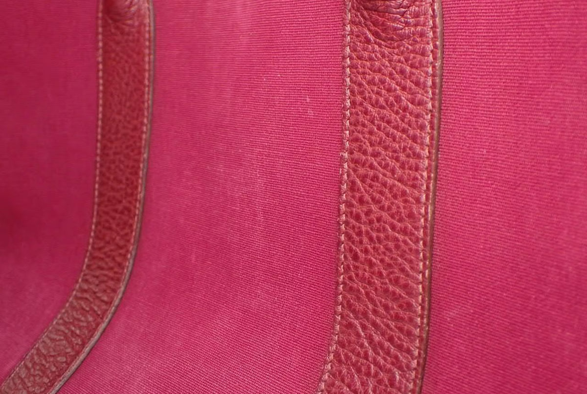 Hermès Garden Party Canvas Tote in Rouge H
