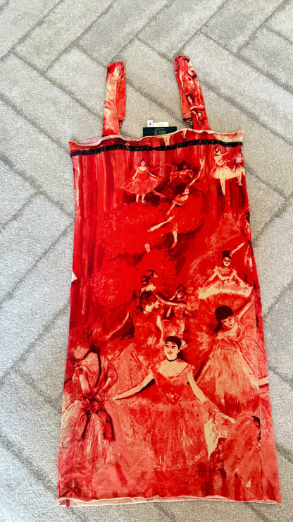 2004 JPG (Jean Paul Gaultier) ballerina print mini dress