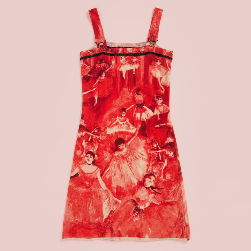 2004 JPG (Jean Paul Gaultier) ballerina print mini dress