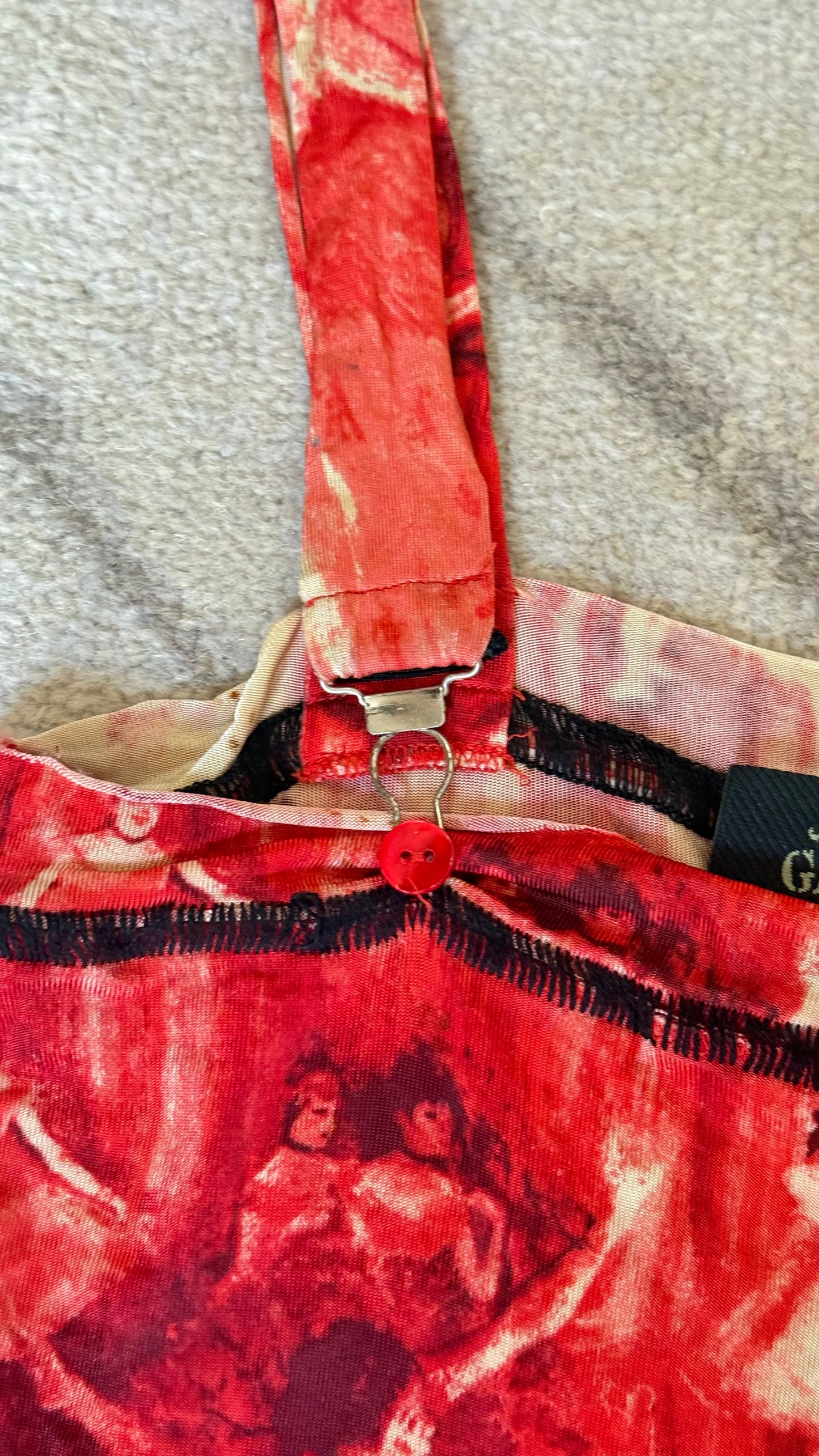 2004 JPG (Jean Paul Gaultier) ballerina print mini dress