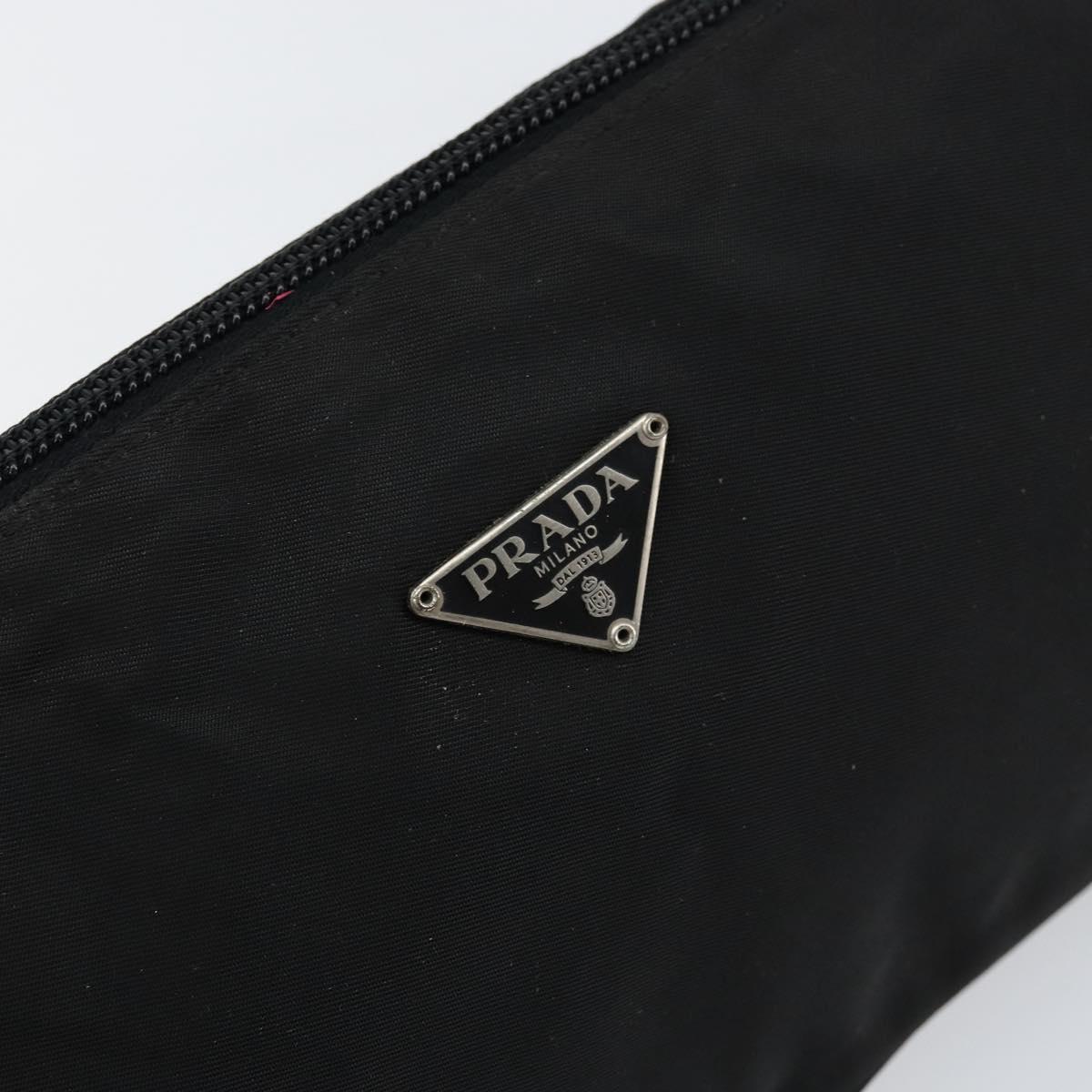 Prada Accessory Nylon Black Silver