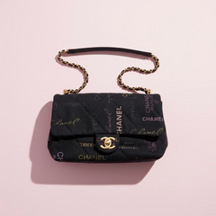Chanel Black Denim Flap Bag