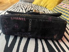 Chanel Black Denim Flap Bag