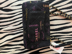 Chanel Black Denim Flap Bag