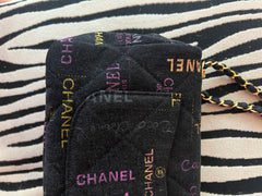Chanel Black Denim Flap Bag