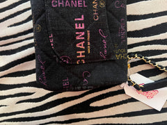 Chanel Black Denim Flap Bag