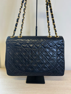 CHANEL Matelasse Lamb Skin Maxi Single Flap Bag