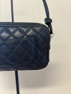 Chanel Cambon Ligne Black Quilted Lambskin Pochette Shoulder Bag