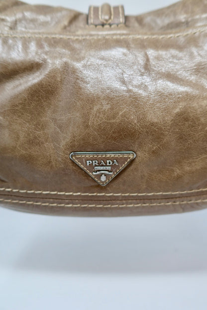 Prada Gray Hobo Bag