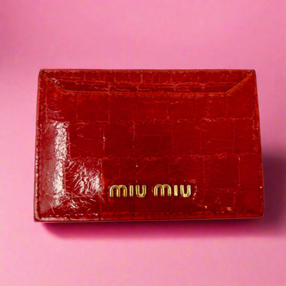 Miu Miu Red Wallet