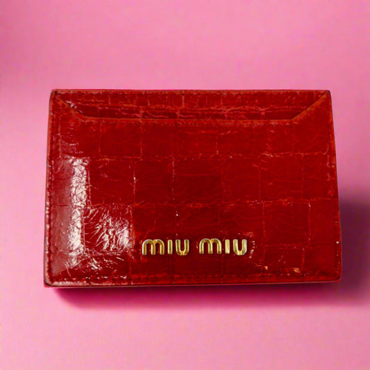 Miu Miu Red Wallet