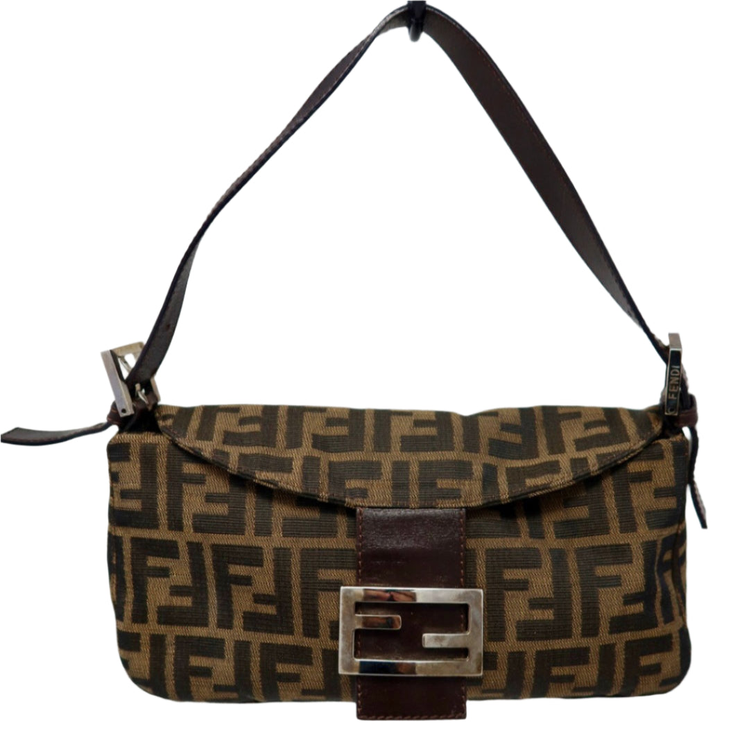 Fendi Zucca Canvas Baguette