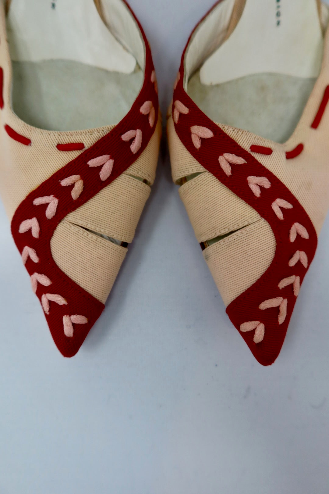 Giuseppe Zanotti Red and Pink Mules - 37 EU