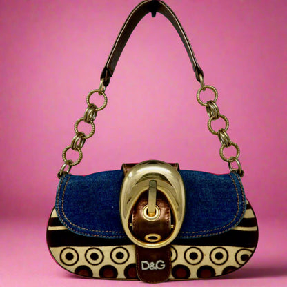 Dolce & Gabbana Multi Color Saddle