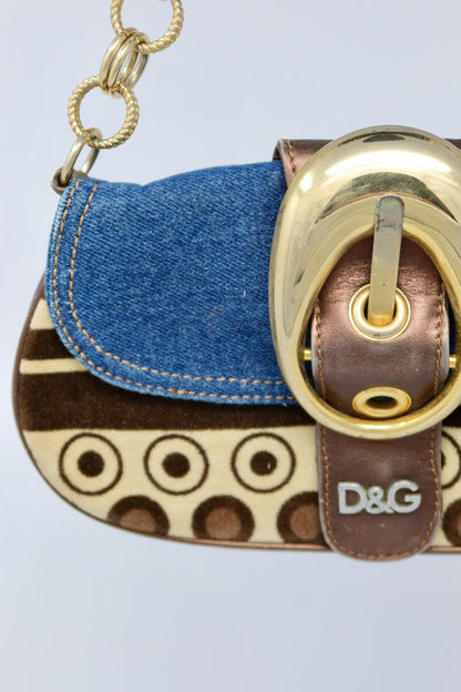 Dolce & Gabbana Multi Color Saddle