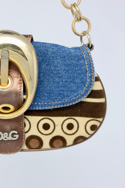 Dolce & Gabbana Multi Color Saddle