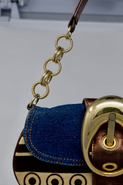 Dolce & Gabbana Multi Color Saddle