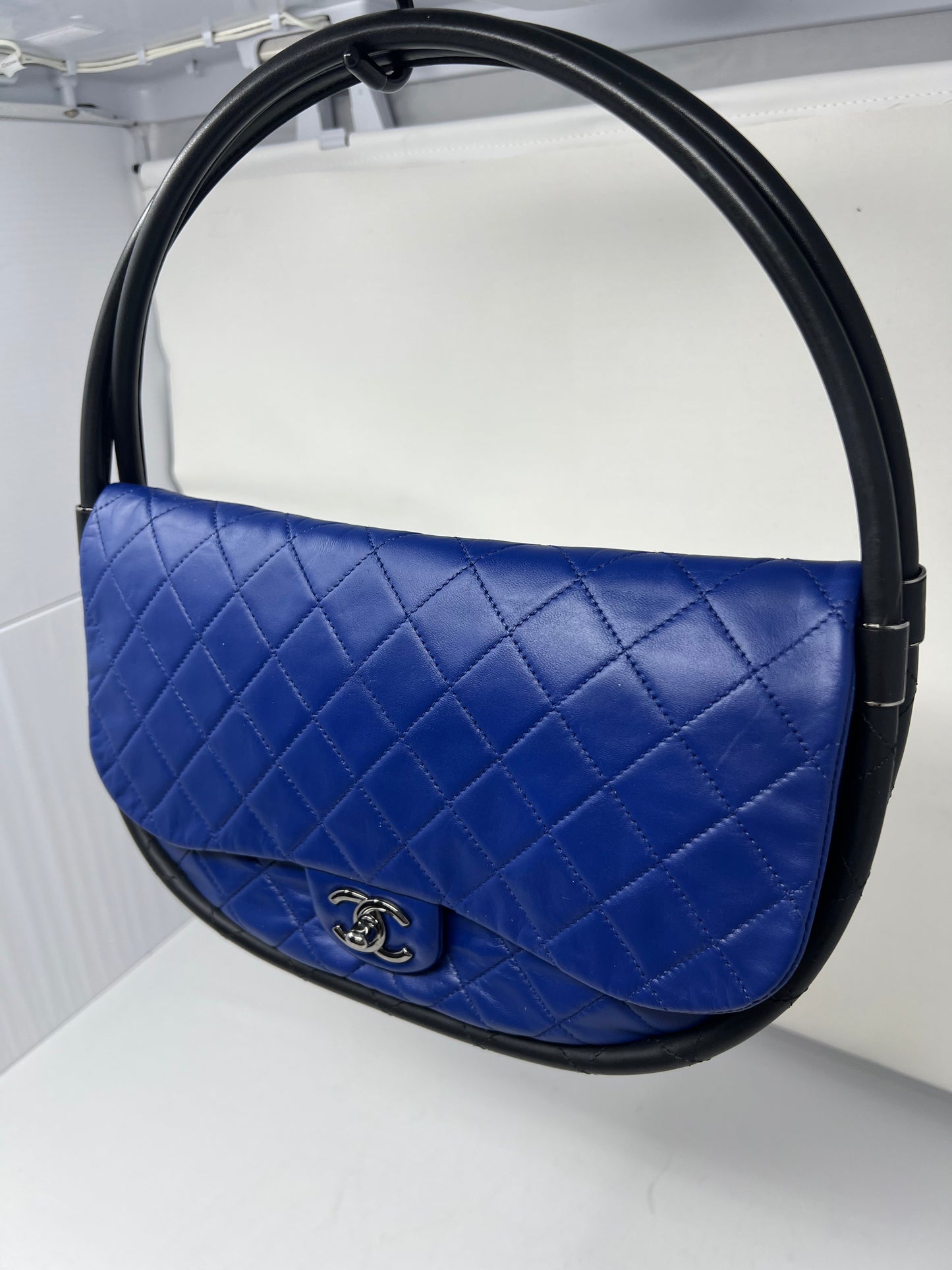 Chanel Medium HulaHoop Blue