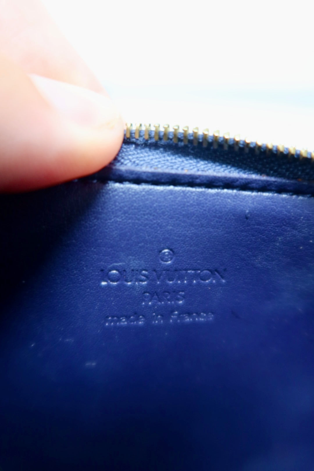 Louis Vuitton Vernis Pochette Navy