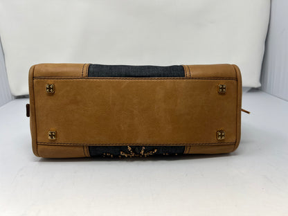 Loewe Amazona Blue Denim Embroidered Handbag Limited Edition Summer '07