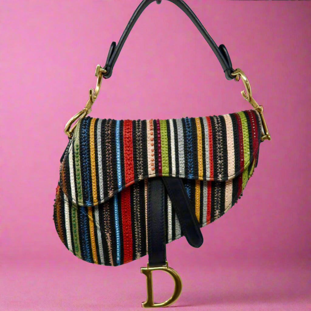 Christian Dior Saddle Stripped