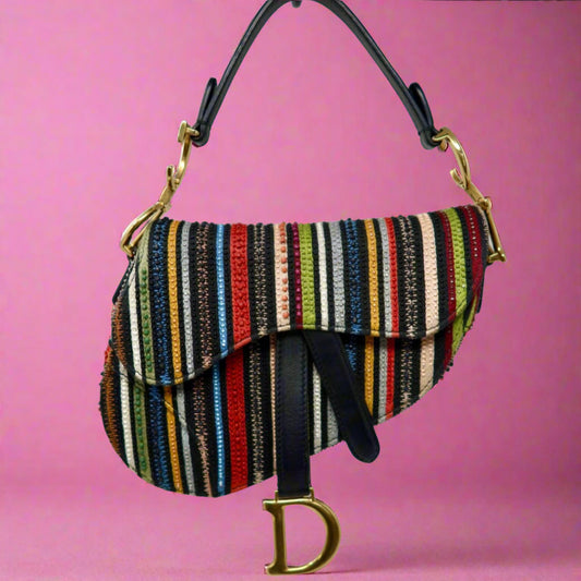 Christian Dior Saddle Stripped
