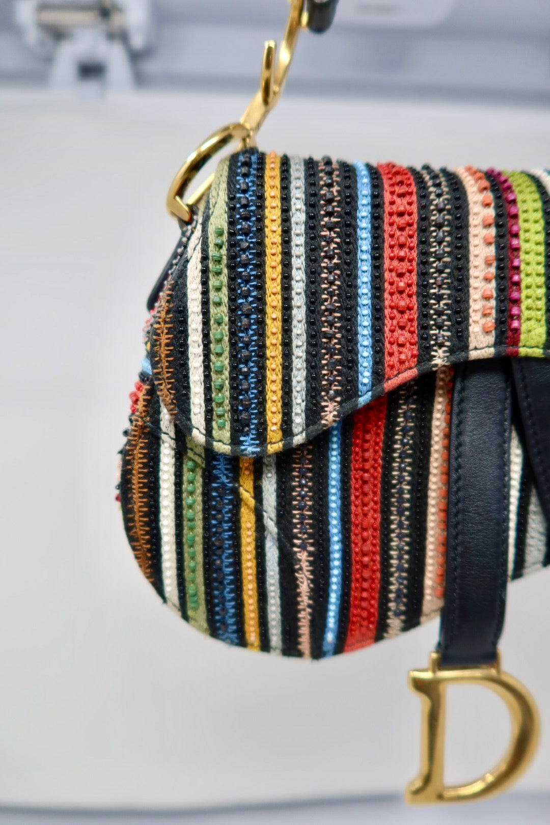 Christian Dior Saddle Stripped