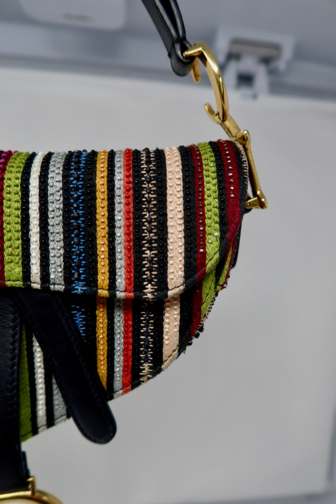 Christian Dior Saddle Stripped