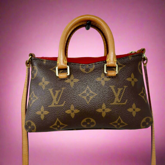 Louis Vuitton Monogram Nano Pallas Cherry