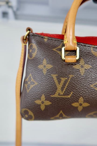 Louis Vuitton Monogram Nano Pallas Cherry