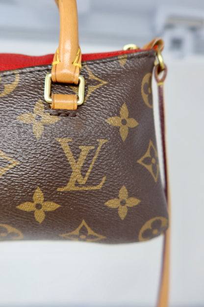 Louis Vuitton Monogram Nano Pallas Cherry