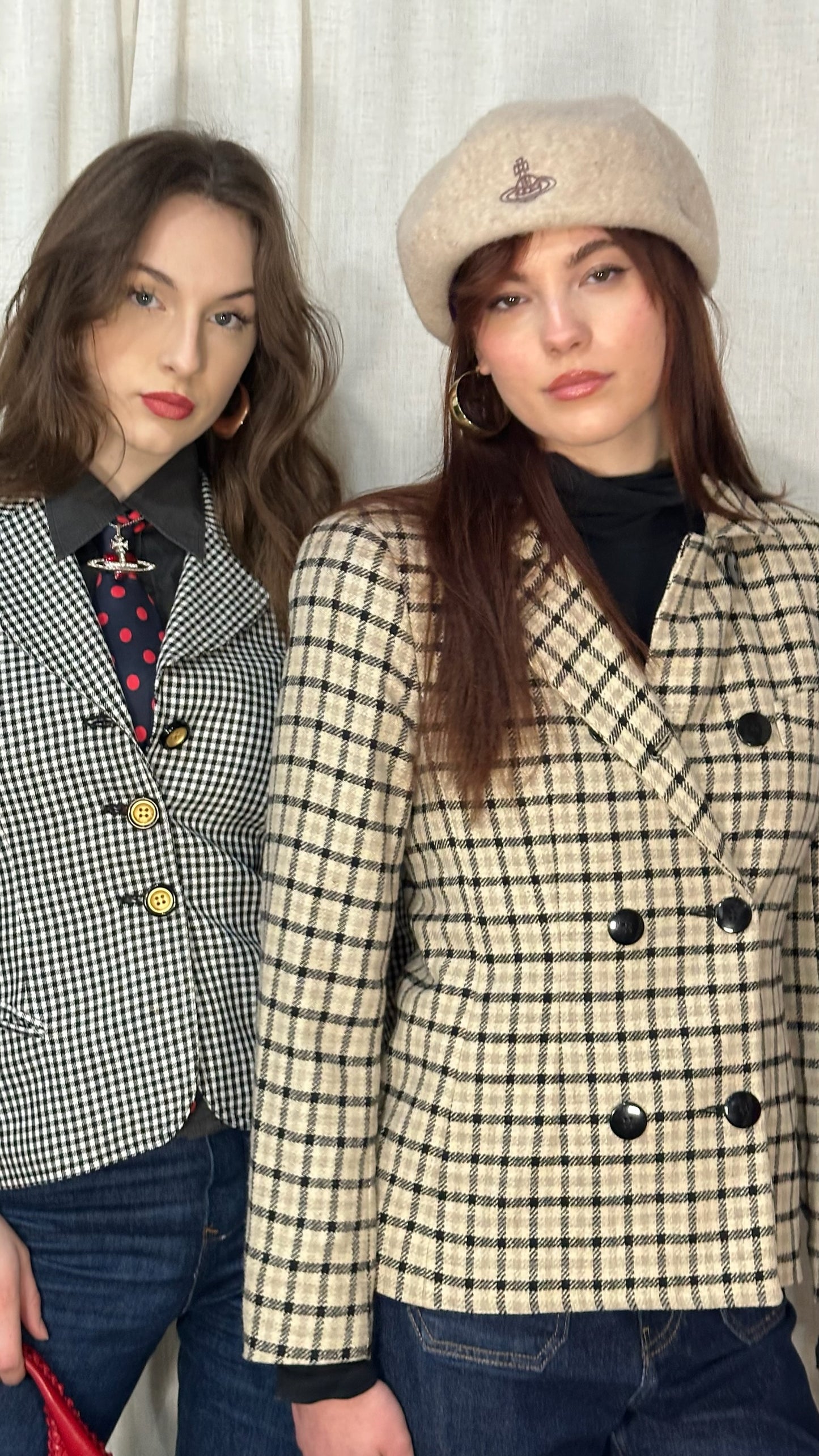 Dior Black & White Plaid Blazer