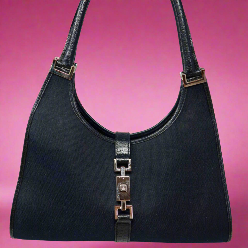 Gucci Jackie Black Leather