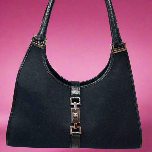 Gucci Jackie Black Leather