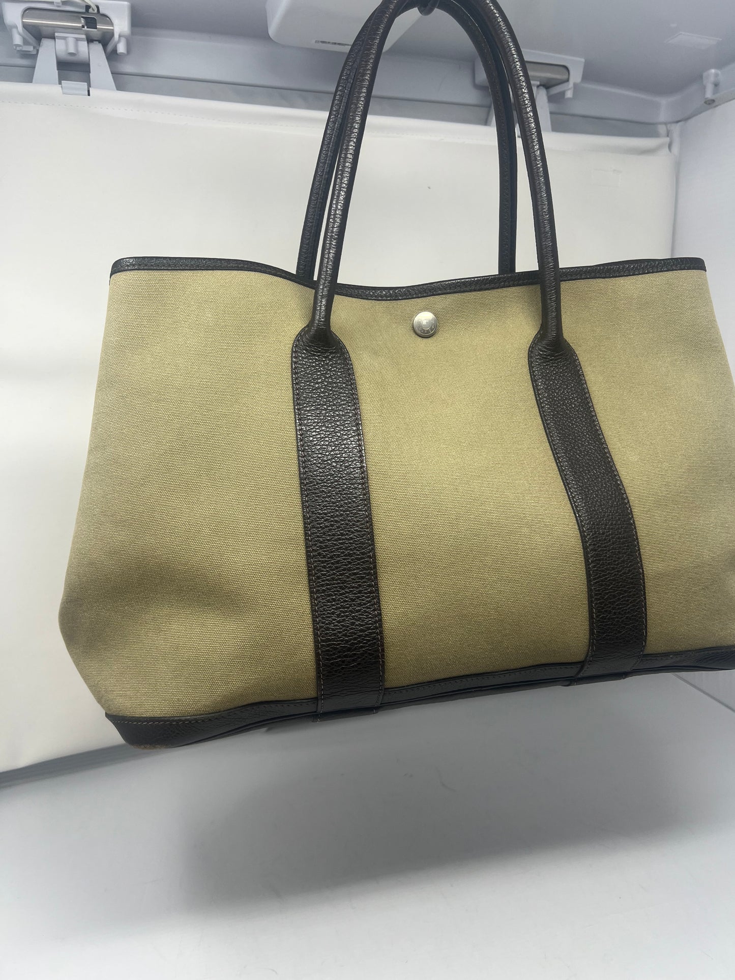 Hermes Garden Party Khaki Tote