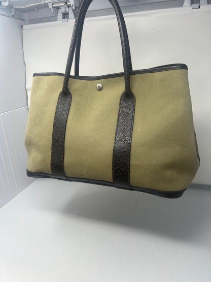 Hermes Garden Party Khaki Tote