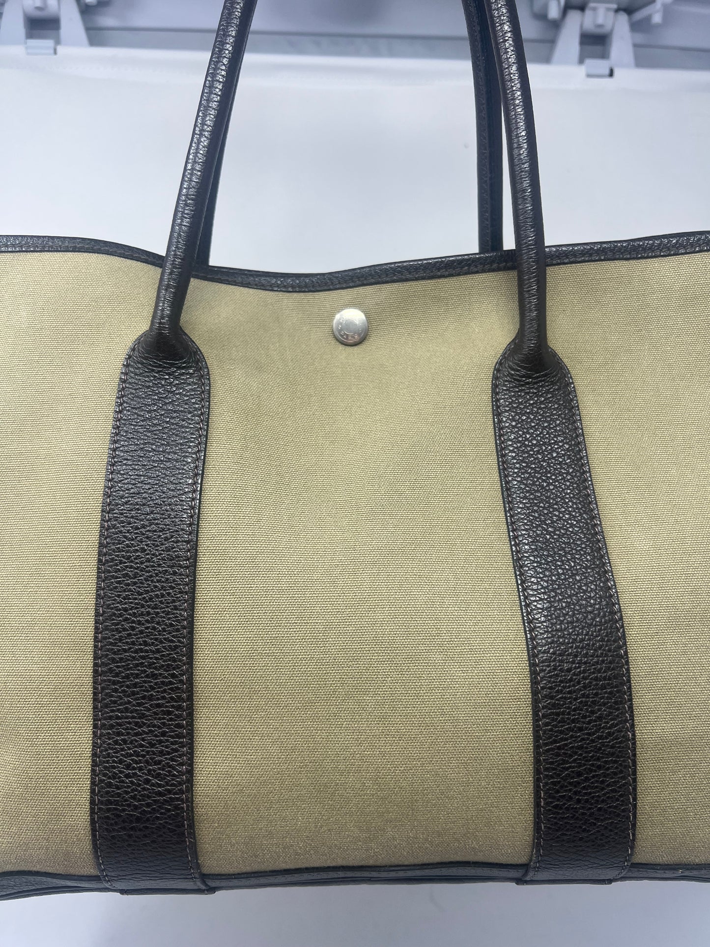 Hermes Garden Party Khaki Tote