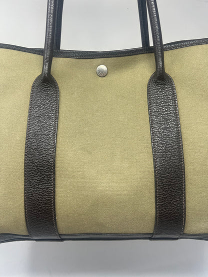 Hermes Garden Party Khaki Tote