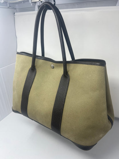 Hermes Garden Party Khaki Tote